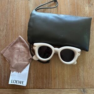 White Loewe Cat Eye Sunglasses